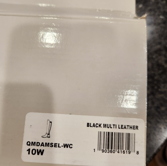 MARC FISHER Black Leather/Suede Dual Buckle Knee High Boots Woman’s 10 - Picture 5 of 6